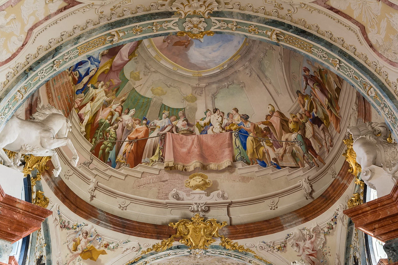 Stift Altenburg Bibliothek - dettaglio